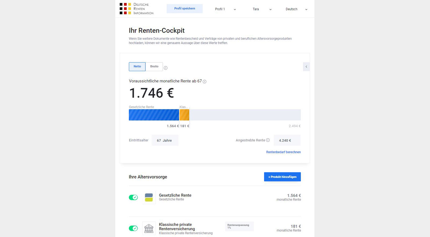 Rentencockpit App